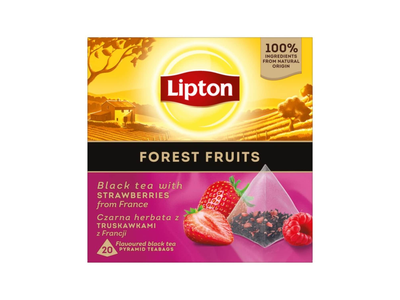 Juodoji arbata LIPTON FOREST FRUIT, 20 vnt.