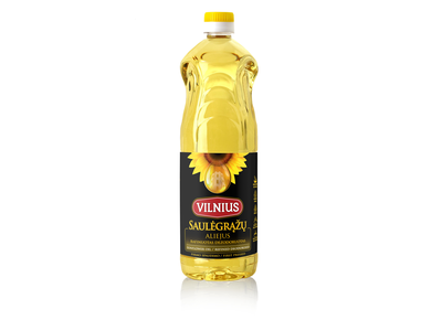 Saulėgrąžų aliejus VILNIUS, rafinuotas, 1 l