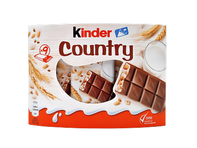 Šokoladinis batonėlis KINDER, COUNTRY,  211,5 g