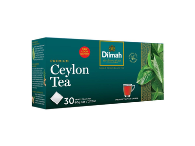Juodoji arbata DILMAH, Premium, maišeliuose, be siūlo, 30 vnt.