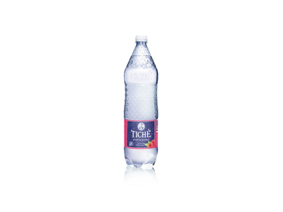 Tichė Gazuotas aviečių skonio stalo vanduo, 1.5 l