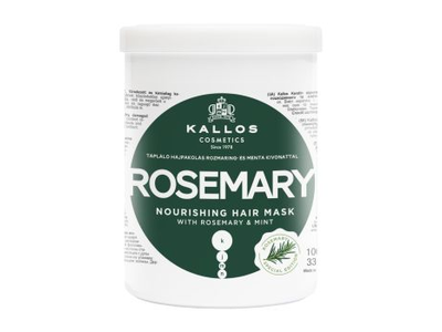 KALLOS ROSEMARY NOURISHING plaukų kaukė, 1000 ml
