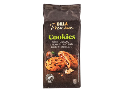 Sausainiai su riešutų kremo įdaru BILLA PREMIUM, 200 g