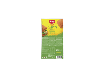Tamsi duona SCHAR CIABATTA RUSTICA, be glitimo, 200 g