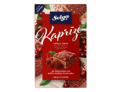 Vaflinis tortas SELGA KAPRIZAS, 350 g