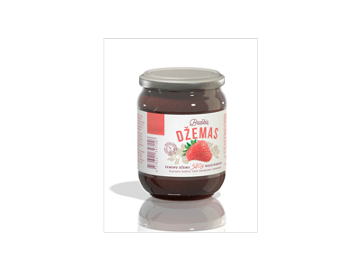 Braškių džemas SKANOVĖ, 540 g