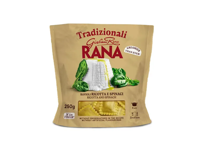 Ravioliai su rikota ir špinatais RANA, 250 g