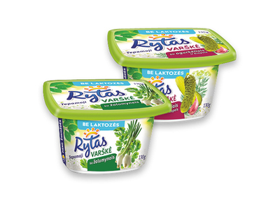 Tepamoji varškė RYTAS (2 rūšių), 130 g