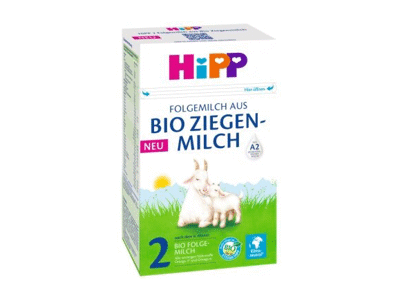 Ekologiškas ožkų pieno mišinys HIPP 2, nuo 6 mėn., 400 g