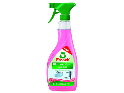 Kalkių valiklis FROSCH, su aviečių actu, 500 ml