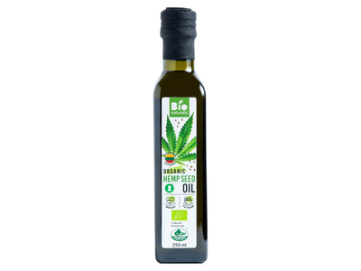 Ekologiškas kanapių sėklų aliejus BIONATURALIS, 250 ml