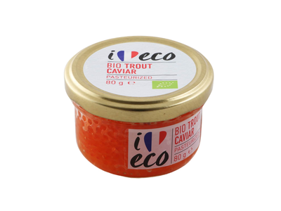 Ekologiški upėtakių ikrai I LOVE ECO, 80 g