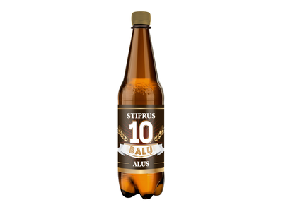 Alus, 10 BALŲ, 6 %, 1 l,  PET D
