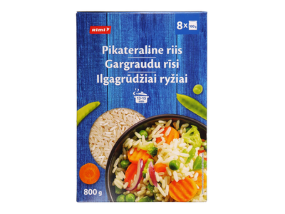 Ilgagrūdžiai ryžiai RIMI, 8 x 100 g