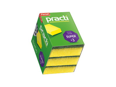 Indų plovimo kempinėlės PACLAN Practi, 3 vnt.