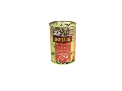 Žaliosios alyvuogės įdarytos paprikomis IBELUS, 280 g