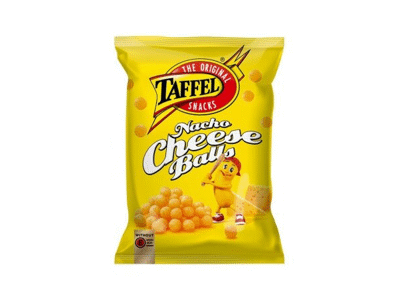 Kukurūzų traškučiai TAFFEL NACHO CHEESE BALLS, sūrio skonio, 260 g