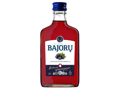 BAJORŲ degtinė ir juod. serbentai, 32%, 0,2 l