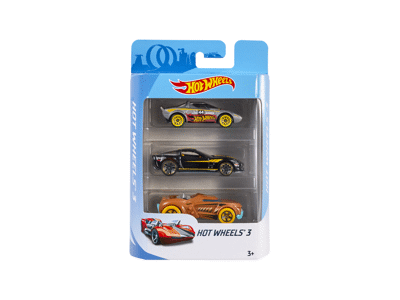 Automodelių rinkinys HOT WHEELS, 3 vnt., 1 vnt.