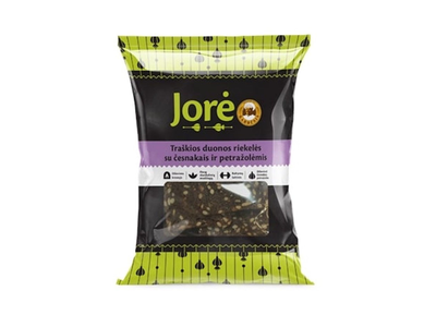 Traškios duonos riekėlės su česnaku JORĖ, 150g