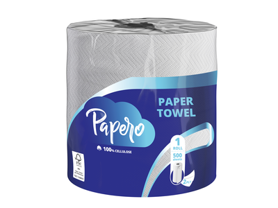 Popieriniai rankšluosčiai PAPERO, 2 sluoksnių, 1 vnt. x 90m