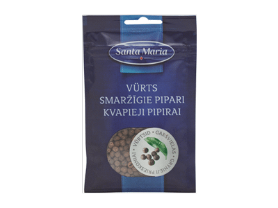 Kvapieji pipirai SANTA MARIA (žirneliai), 15 g