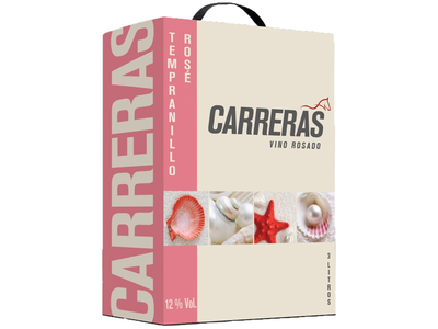 Rausv. vynas CARRERAS TEMPRANILLO, 12 %, 3 l