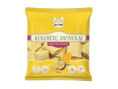Kukurūzų javinukai, pasiflorų skonio, 120 g