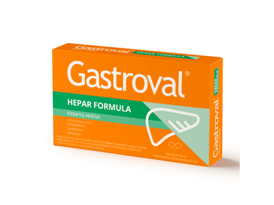 GASTROVAL Hepar formula kapsulės N30