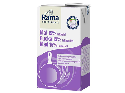 Pasukų ir augalinių riebalų mišinys Rama Proffesional, be laktozės, HALAL, 15%, 1 l