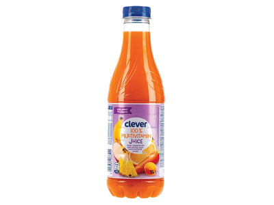 Multivitaminų sultys 100% su 10 vitaminų CLEVER, 1L