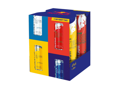 Energinis gėrimas RED BULL 4 PACK EDITIONS, 1 l