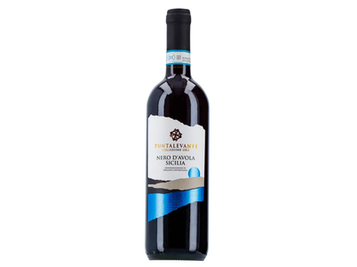 Raudonasis sausas vynas PUNTALEVANTE NERO D'AVOLA SICILIA DOC 13%, 075 l