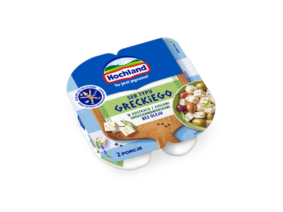 Graikinis sūryminis sūris salotoms HOCHLAND, su Viduržemio jūros žol., gab., riebumas 24%, 135g