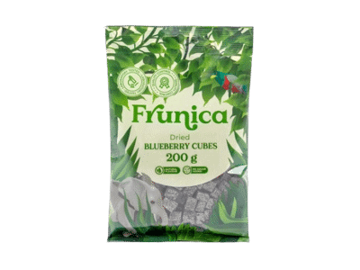 Džiovinti mėlynių kubeliai be pridėtinio cukraus FRUNICA, 200 g