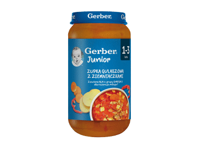 Guliašo sriuba GERBER su bulvėmis, 250g