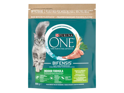 Sausas kačių ėdalas ONE INDOOR, 800g