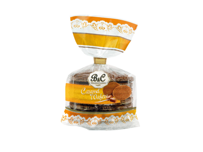 Karameliniai vafliai B&C, 325 g