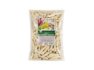 Kukurūzų lazdelės su burnočių sėklomis MORKŪNAS, 100 g