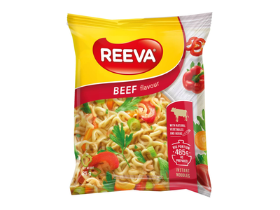 Makaronai jautienos skonio REEVA, 85 g