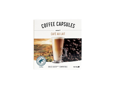 Kavos kapsulės RIMI CAFE AU LAIT, 16 x 10 g