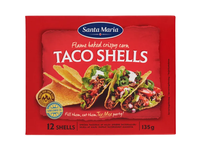 Kukurūzų krepšeliai SANTA MARIA TEX MEX (TACO SHELLS), 135 g