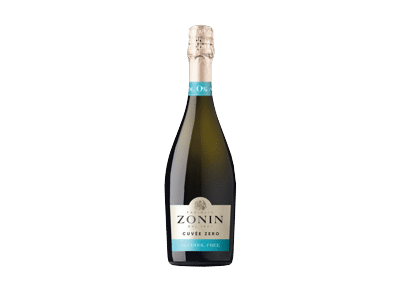 Nealkoholinis putojantis baltasis sausas vynas ZONIN CUVEE Z, 750 ml