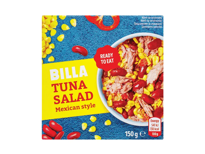 Meksikietiško stiliaus tuno salotos BILLA, 150 g