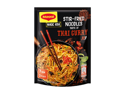 Greitai paruošiami makaronai MAGGI Tailand. kario pad.skonio, 128 g