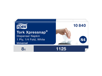 Servetėlės TORK Universal, dozatoriui N4, 1125 vnt, 10840