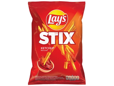 Kečupo skonio bulvių lazdelės LAY'S STIX, 130 g