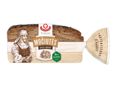 Šviesi ruginė MOČIUTĖS duona, 450 g