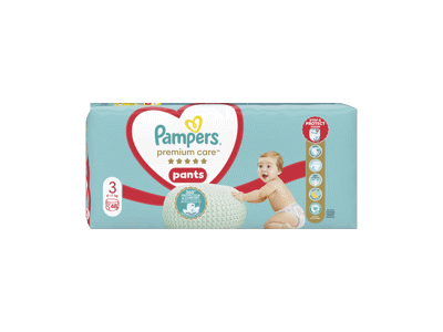 Sauskelnės-kelnaitės PAMPERS Premium Care Pants, Value Pack, 3 dydis, 48 vnt.