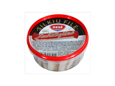 JUBILIEJINĖ silkių filė su saldikliu, 480 g